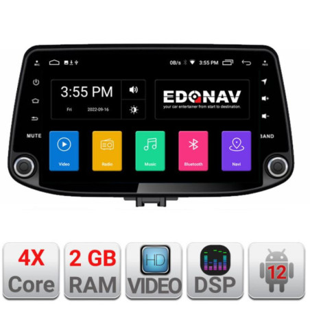 Navigatie dedicata Hyundai Elantra 2018- A-1581 2+16 GB Android Waze USB Navigatie  Internet Youtube Radio