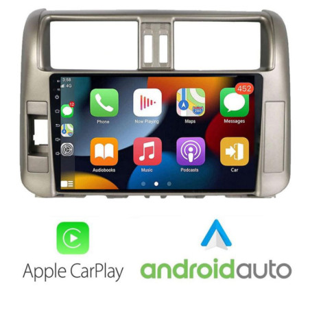 Sistem Multimedia MP5 Toyota Prado 2010-2013 J-347 Carplay Android Auto Radio Camera USB