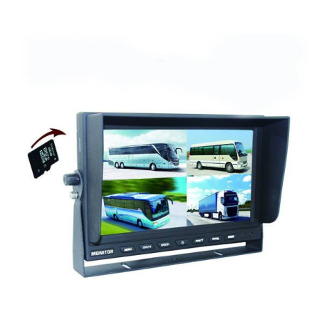 Edotec EDT-CM900MQDVR Monitor cu ecran digital TFT 9" pentru dube si camioane