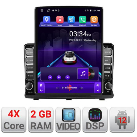 Navigatie dedicata Opel Antara K-019 ecran tip TESLA 9.7" cu Android Radio Bluetooth Internet GPS WIFI 2+32 DSP Quad Core
