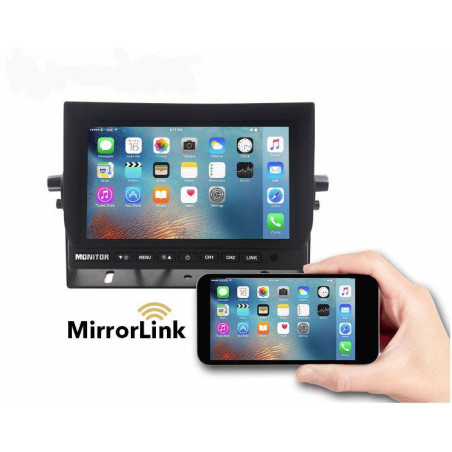 Edotec EDT-CM709ML Monitor cu ecran digital TFT 7" pentru dube si camioane cu functie MirrorLink
