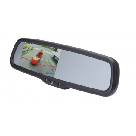 PMM-43-ADPL Monitor oglinda cu ecran LCD de 4.3”  cu linii de parcare ajustabile si reglare automata a luminozitatii
