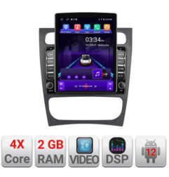 Navigatie dedicata Mercedes C W203 2000-2004 K-clk ecran tip TESLA 9.7" cu Android Radio Bluetooth Internet GPS WIFI 2+32 DSP Q