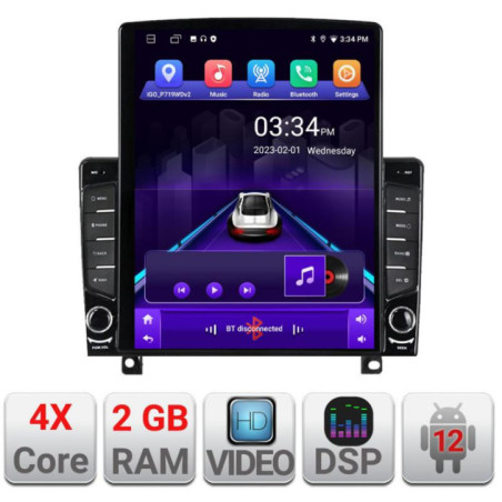 Navigatie dedicata Opel Astra H 2006-2015 ecran tip TESLA 9.7" cu Android Radio Bluetooth Internet GPS WIFI 2+32 DSP Quad Core