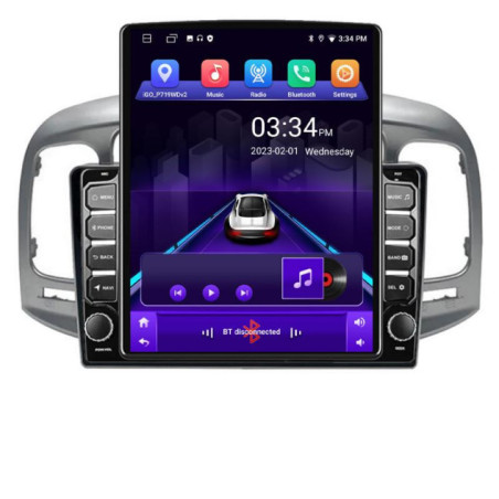 Navigatie dedicata Hyundai Accent 2006-2012 K-Accent ecran tip TESLA 9.7" cu Android Radio Bluetooth Internet GPS WIFI 2+32 DSP