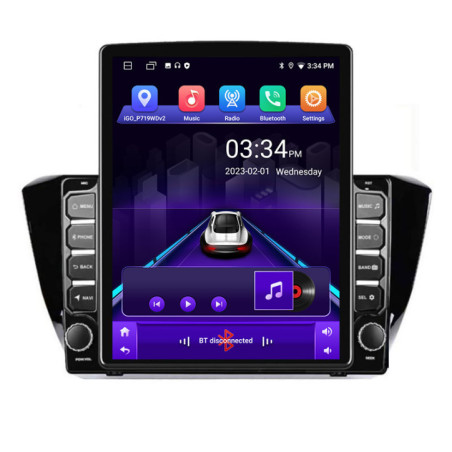 Navigatie dedicata Skoda Superb 3 2015- K-932 ecran tip TESLA 9.7" cu Android Radio Bluetooth Internet GPS WIFI 2+32 DSP Quad C