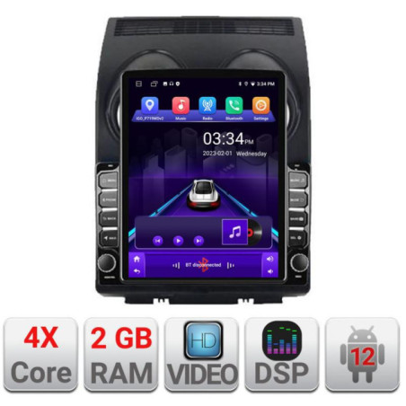 Navigatie dedicata Nissan Qashqai K-499 ecran tip TESLA 9.7" cu Android Radio Bluetooth Internet GPS WIFI 2+32 DSP Quad Core