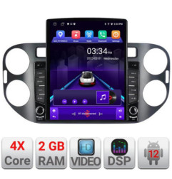 Navigatie dedicata VW TIGUAN ecran tip TESLA 9.7" cu Android Radio Bluetooth Internet GPS WIFI 2+32 DSP Quad Core