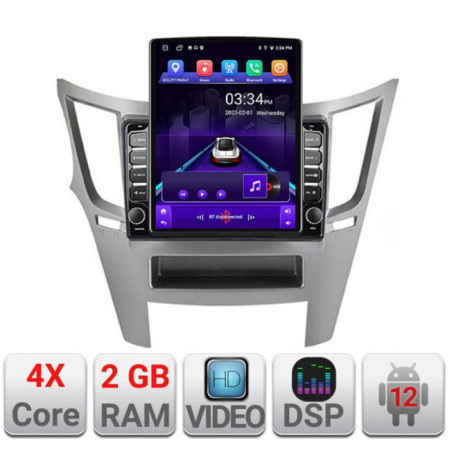 Navigatie dedicata Subaru Legacy 2010-2015 K-458 ecran tip TESLA 9.7" cu Android Radio Bluetooth Internet GPS WIFI 2+32 DSP Qua