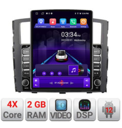 Navigatie dedicata Mitsubishi Pajero K-452 ecran tip TESLA 9.7" cu Android Radio Bluetooth Internet GPS WIFI 2+32 DSP Quad Core
