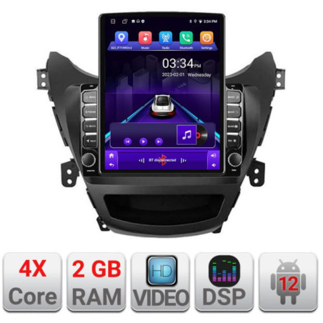 Navigatie dedicata Hyundai Elantra 2013-2015 K-359 ecran tip TESLA 9.7" cu Android Radio Bluetooth Internet GPS WIFI 2+32 DSP Q