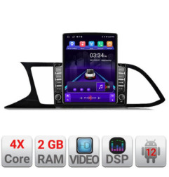 Navigatie dedicata Seat Leon MIB K-306 ecran tip TESLA 9.7" cu Android Radio Bluetooth Internet GPS WIFI 2+32 DSP Quad Core