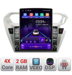 Navigatie dedicata Peugeot 301 Citroen K-Elisee K-301 ecran tip TESLA 9.7" cu Android Radio Bluetooth Internet GPS WIFI 2+32 DS