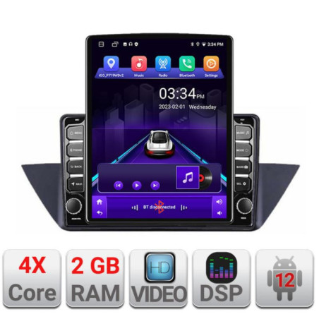 Navigatie dedicata BMW X1 E84 K-219 ecran tip TESLA 9.7" cu Android Radio Bluetooth Internet GPS WIFI 2+32 DSP Quad Core