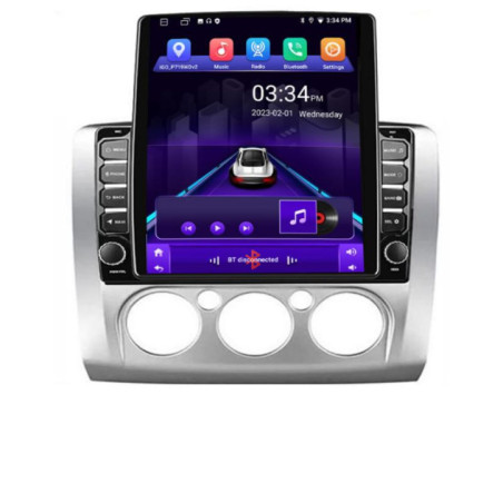 Navigatie dedicata Ford Focus clima manuala K-140-manual ecran tip TESLA 9.7" cu Android Radio Bluetooth Internet GPS WIFI 2+32