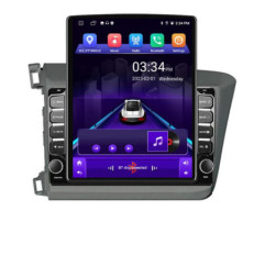 Navigatie dedicata Honda Civic Sedan K-132 ecran tip TESLA 9.7" cu Android Radio Bluetooth Internet GPS WIFI 2+32 DSP Quad Core