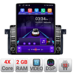 Navigatie dedicata BMW Seria 3 E46 K-052 ecran tip TESLA 9.7" cu Android Radio Bluetooth Internet GPS WIFI 2+32 DSP Quad Core