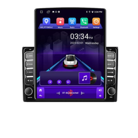 Navigatie dedicata Audi A4 B6 K-050 ecran tip TESLA 9.7" cu Android Radio Bluetooth Internet GPS WIFI 2+32 DSP Quad Core
