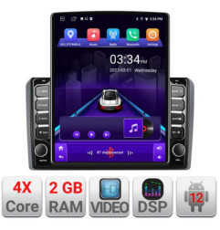 Navigatie dedicata Audi A3 8P K-049 ecran tip TESLA 9.7" cu Android Radio Bluetooth Internet GPS WIFI 2+32 DSP Quad Core