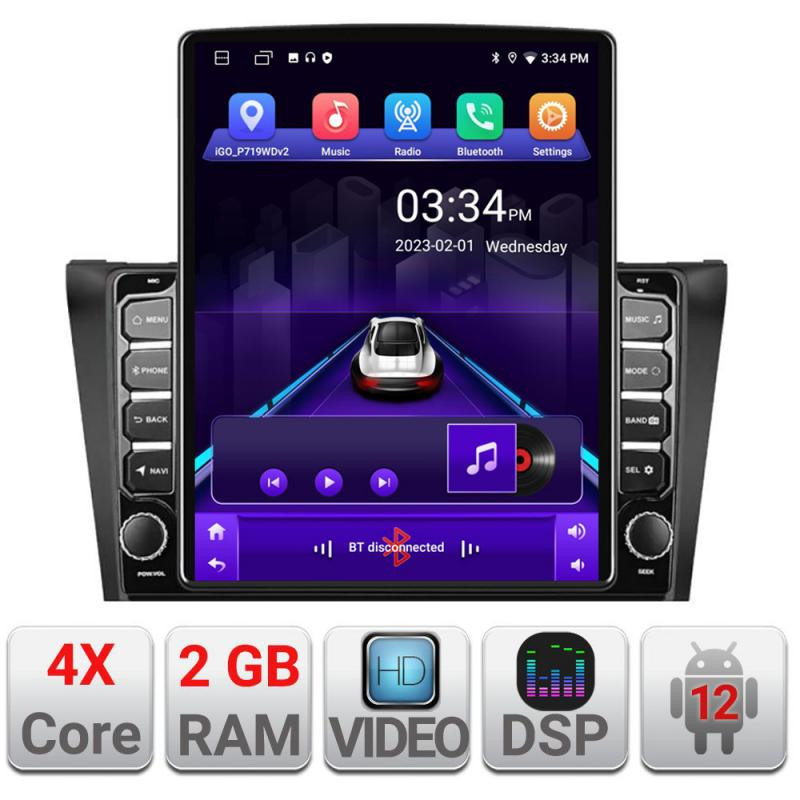 Navigatie dedicata Mazda 3 2009-2014 K-034 ecran tip TESLA 9.7" cu Android Radio Bluetooth Internet GPS WIFI 2+32 DSP Quad Core
