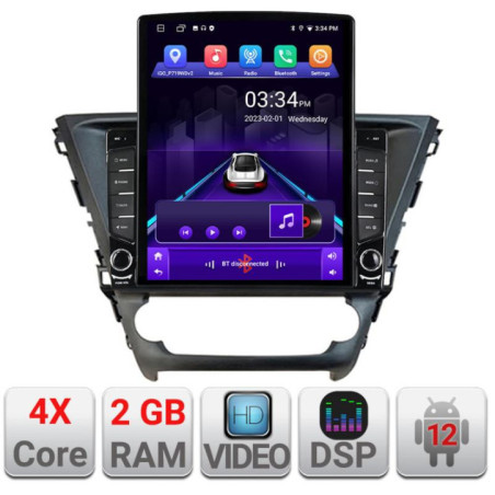 Navigatie dedicata Toyota Avensis 2015-2019  Android radio gps internet quad core 2+32 ecran vertical 9.7" Kit-avensis-15+EDT-E