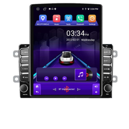 Navigatie dedicata Dacia dupa 2012 K-Dacia ecran tip TESLA 9.7" cu Android Radio Bluetooth Internet GPS WIFI 2+32 DSP Quad Core