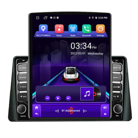 Navigatie dedicata Ford Focus 4 K-focus4 ecran tip TESLA 9.7" cu Android Radio Bluetooth Internet GPS WIFI 2+32 DSP Quad Core