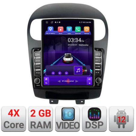 Navigatie dedicata Fiat Freemont Dodge Journey 2012-2019 ecran tip TESLA 9.7" cu Android Radio Bluetooth Internet GPS WIFI 2+32
