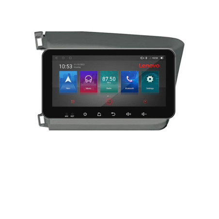 Navigatie dedicata Honda Civic 2012-2015 I-132 4+64 Lenovo ecran 10.33"  Android Waze USB Navigatie  Internet Youtube Radio