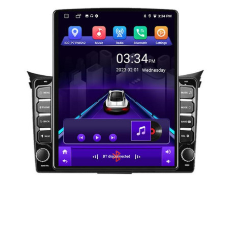 Navigatie dedicata Hyundai I30 2011-2016 ecran tip TESLA 9.7" cu Android Radio Bluetooth Internet GPS WIFI 2+32 DSP Quad Core