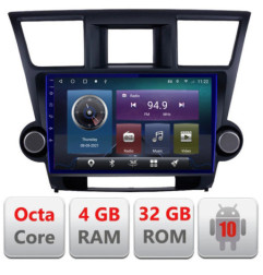 Navigatie dedicata Toyota Highlander 2007-2013 Android radio gps internet Octa core 4+32 Kit-highlander+EDT-E410