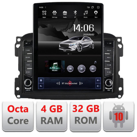 Navigatie dedicata Fiat 500 2015-2021 Android radio gps internet Lenovo Octa Core 4+64 LTE Kit-500new+EDT-E710