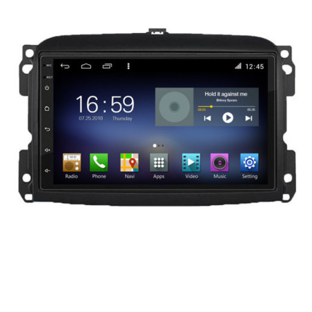 Navigatie dedicata Fiat 500 2015-2021 Android radio gps internet Lenovo Octa Core 8+128 LTE Kit-500new+EDT-E610