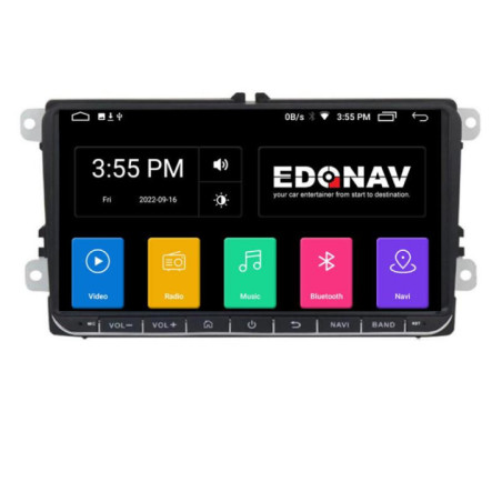 Edotec EDT-E205 Navigatie dedicata cu Android GPS USB Bluetooth VW Skoda Seat