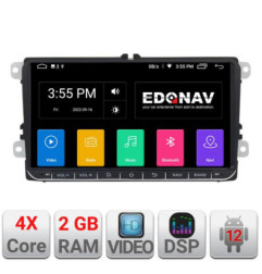 Edotec EDT-E205 Navigatie dedicata cu Android GPS USB Bluetooth VW Skoda Seat
