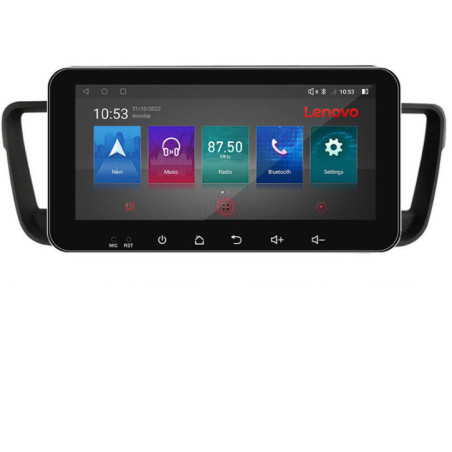 Navigatie dedicata Peugeot 508 I-5637 4+64 Lenovo ecran 10.33"  Android Waze USB Navigatie  Internet Youtube Radio