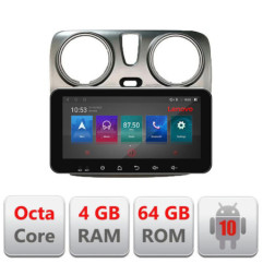 I-dokker Navigatie dedicata Dacia Dokker Android radio bluetooth internet octa core 4+64 Lenovo ecran 10.33"