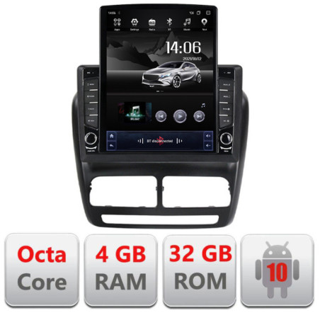 Navigatie dedicata Fiat Doblo 2010-2017 si Opel Combo 2010-2017 Ecran TESLA 9.7" 4+32GB 8Core Android Radio Bluetooth GPS DSP I