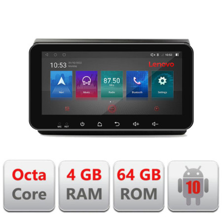 Navigatie dedicata Fiat BRAVO 2007-2014 I-BRAVO 4+64 Lenovo ecran 10.33"  Android Waze USB Navigatie  Internet Youtube Radio