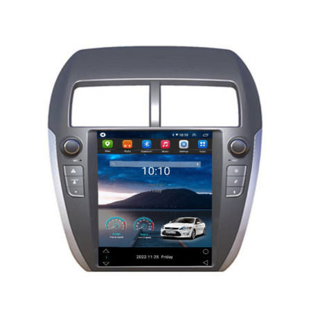 Navigație dedicată Tip Tesla Mitsubishi ASX radio gps internet 8Core 4G carplay android auto 2+32 GB Kit-tesla-026+EDT-E320