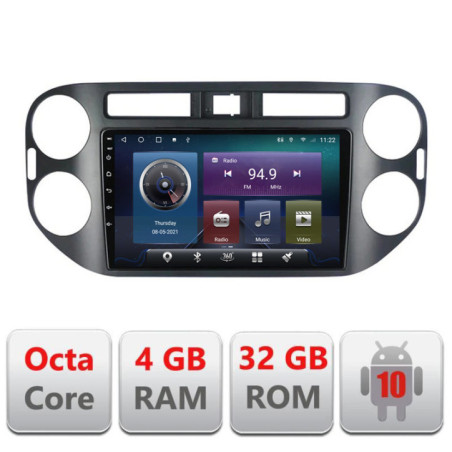 Navigatie dedicata VW Tiguan 2009-2015  Android radio gps internet Octa core 4+32 Kit-489v2+EDT-E409