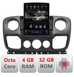 Navigatie dedicata Opel Movano, Renault Master 2010-2021 Android radio gps internet Lenovo Octa Core 4+64GB 9.7" tip Tesla LTE