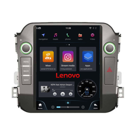 Navigatie dedicata tip Tesla Kia Sportage 2010-2015 radio gps internet 8Core 4G carplay android LENOVO dsp 4+64 kit-tesla-325+E