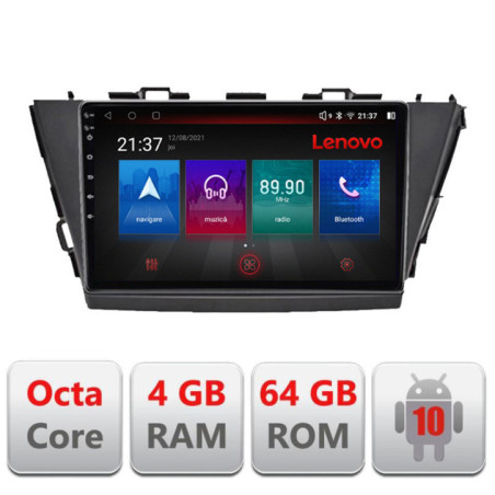 Navigatie dedicata Toyota Prius 5 Plus 2012-2020 Android radio gps internet Lenovo Octa Core 4+64 LTE kit-prius5-plus+EDT-E509-