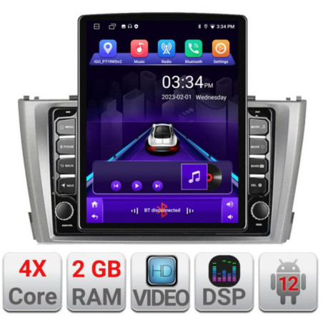 Navigatie dedicata Toyota Avensis 2009-2015 K-TY12 ecran tip TESLA 9.7" cu Android Radio Bluetooth Internet GPS WIFI 2+32 DSP Q