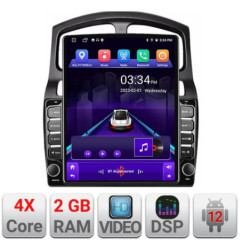 Navigatie dedicata Hyundai Santa Fe 2000-2006 ecran tip TESLA 9.7" cu Android Radio Bluetooth Internet GPS WIFI 2+32 DSP Quad C