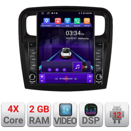 Navigatie dedicata Dacia Sandero 2012-2020 var B ecran tip TESLA 9.7" cu Android Radio Bluetooth Internet GPS WIFI 2+32 DSP Qua