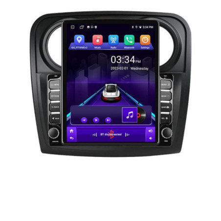 Navigatie dedicata Dacia Sandero Logan 2012-2020 K-sandero ecran tip TESLA 9.7" cu Android Radio Bluetooth Internet GPS WIFI 2+