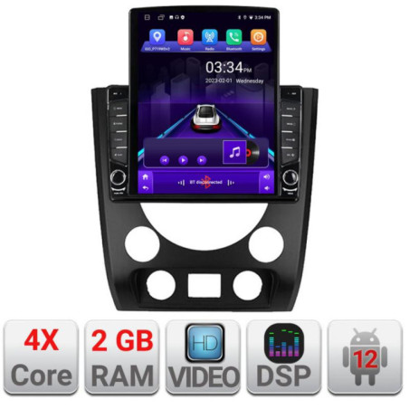 Navigatie dedicata Ssangyong Rexton 2013-2016 ecran tip TESLA 9.7" cu Android Radio Bluetooth Internet GPS WIFI 2+32 DSP Quad C