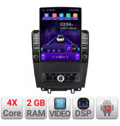 Navigatie dedicata Ford Mustang 2009-2014 ecran tip TESLA 9.7" cu Android Radio Bluetooth Internet GPS WIFI 2+32 DSP Quad Core